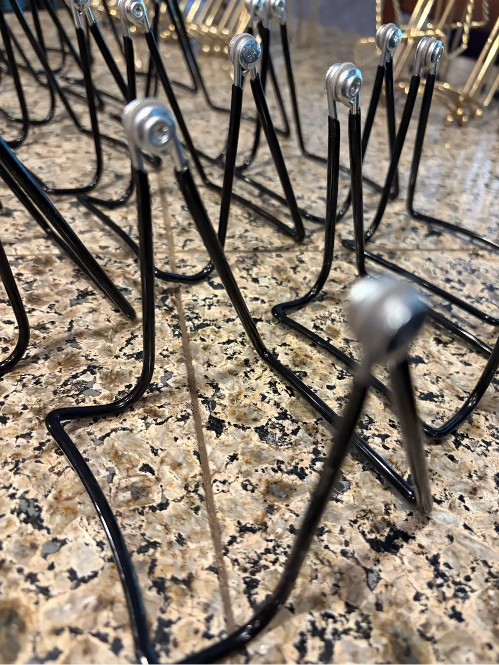 Gibson Holders Adjustable Black Wire Easel Holders 3.5 x 3.5 17 Easels total